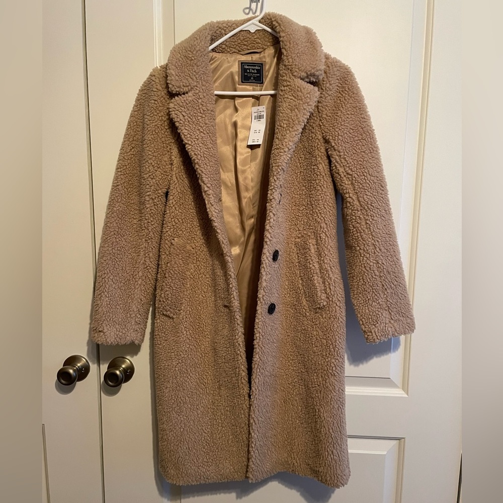 Abercrombie & Fitch Teddy Long Coat